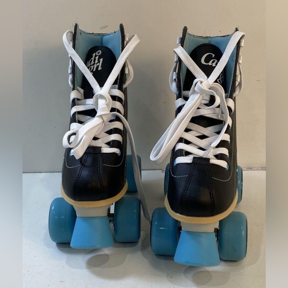 Candi Girl Sabina Artistic Blue/black/white Roller Skates Sz Wm 6 - Picture 2 of 8